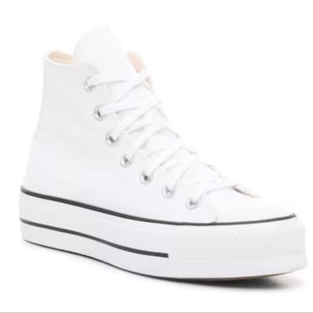 White platform converse